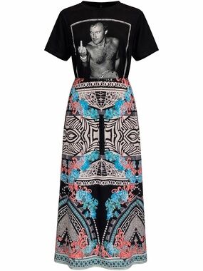 Phil Collins Edition Band tee to maxi! Rad dress. 🎸The Remix Collection 🥁